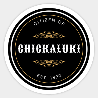 Fancy Chickaluki Sticker